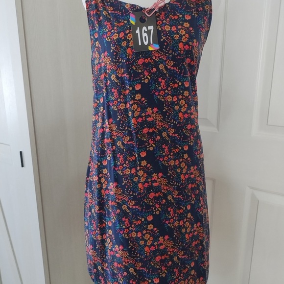 GAP Navy Floral Halter Sundress Sz S - Picture 1 of 10